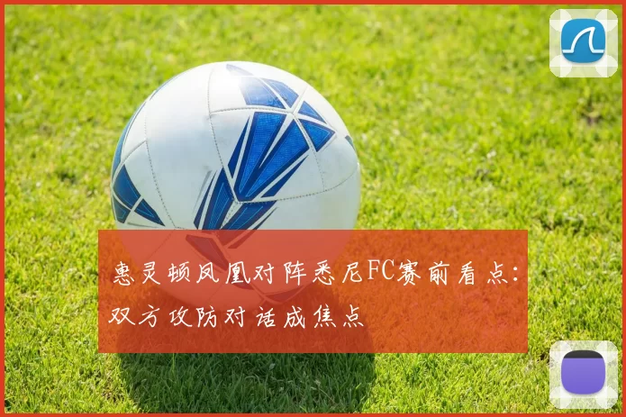 惠灵顿凤凰对阵悉尼FC赛前看点:双方攻防对话成焦点